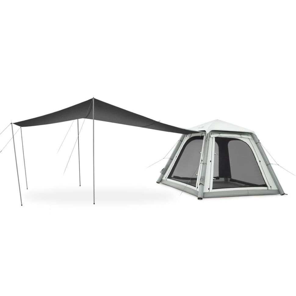Намет чотиримісний автоматичний надувний із тентом Naturehike Ango CNK2550WS017, сірий