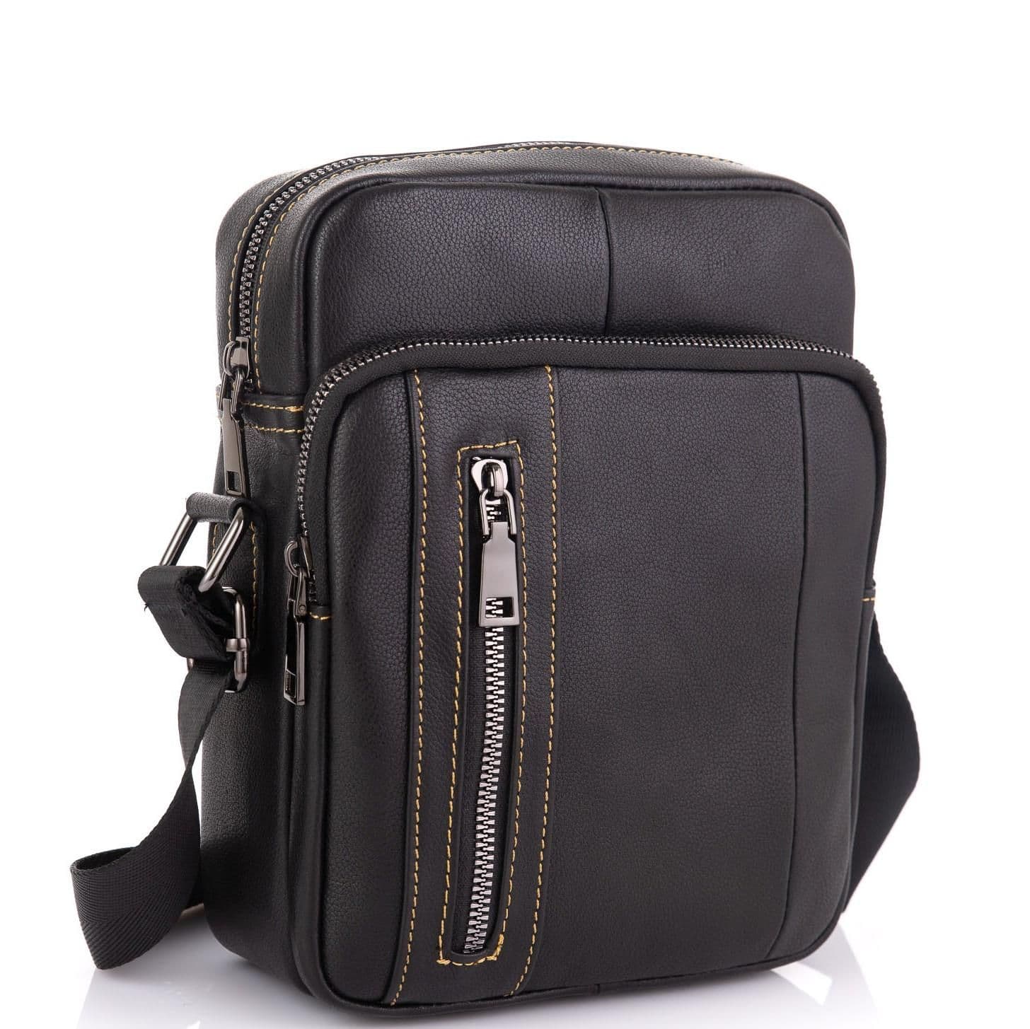 Чоловіча сумка через плече з натуральної шкіри Tiding Bag N2-9801A