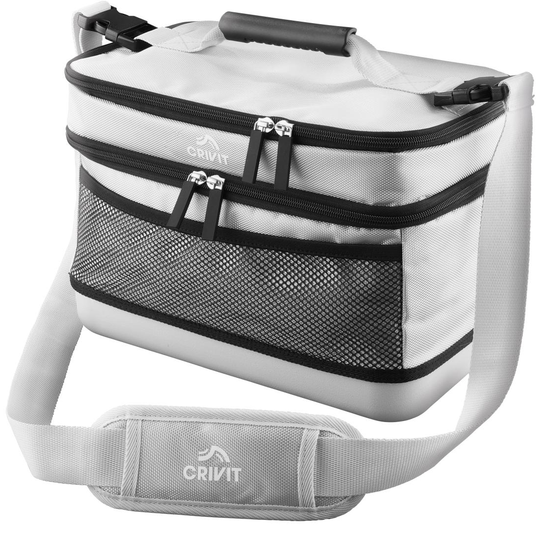 Термосумка для пикника, ланч бокс с жестким дном Crivit 12L серая