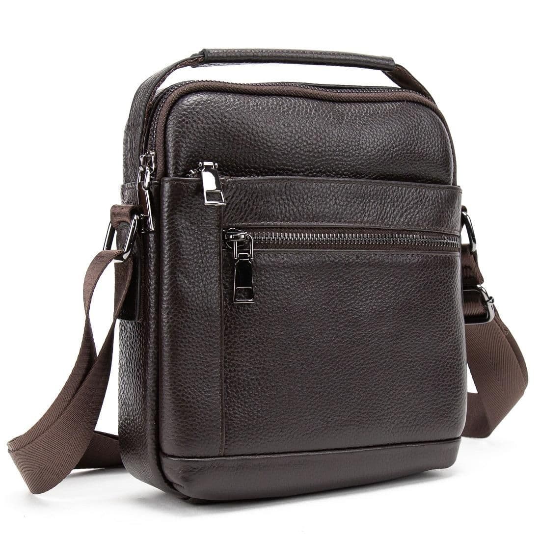Чоловіча шкіряна сумка месенджер Tiding Bag A25F-2217DB