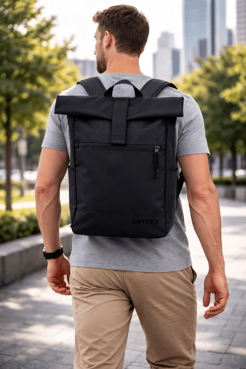 Молодежный рюкзак 16-21L Roll-top Esmara черный