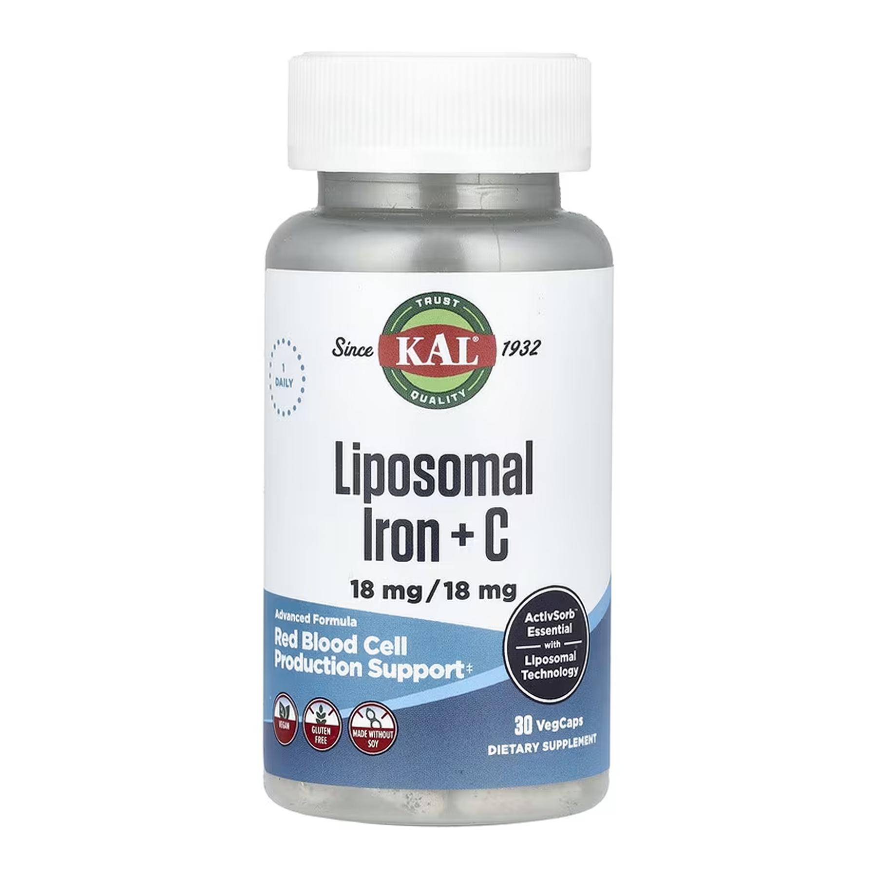 Liposomal Iron 18mg - 30 vcaps — фото 1