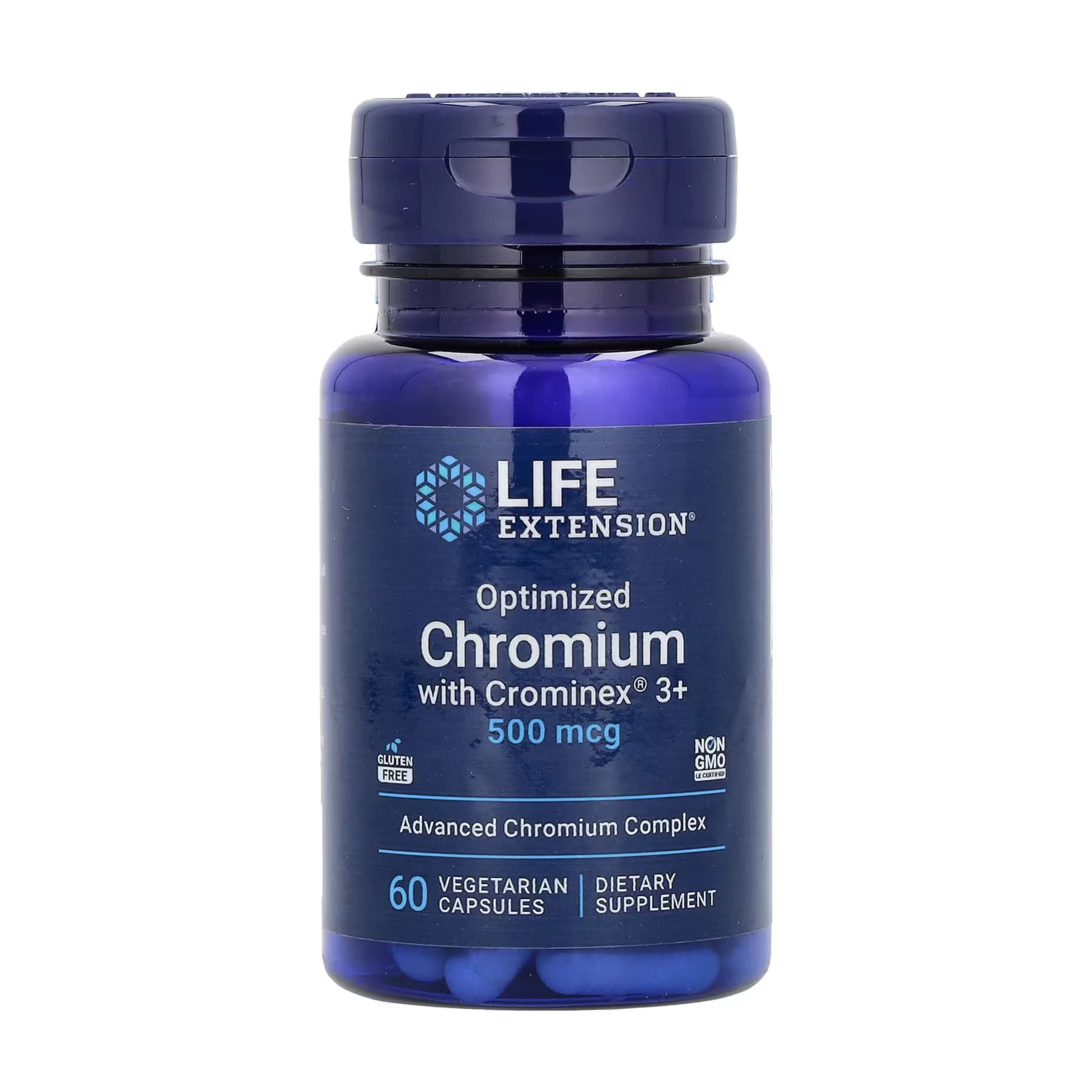Optimized Chromium with Crominex® 3+ 500 mcg - 60 vcaps — фото 1
