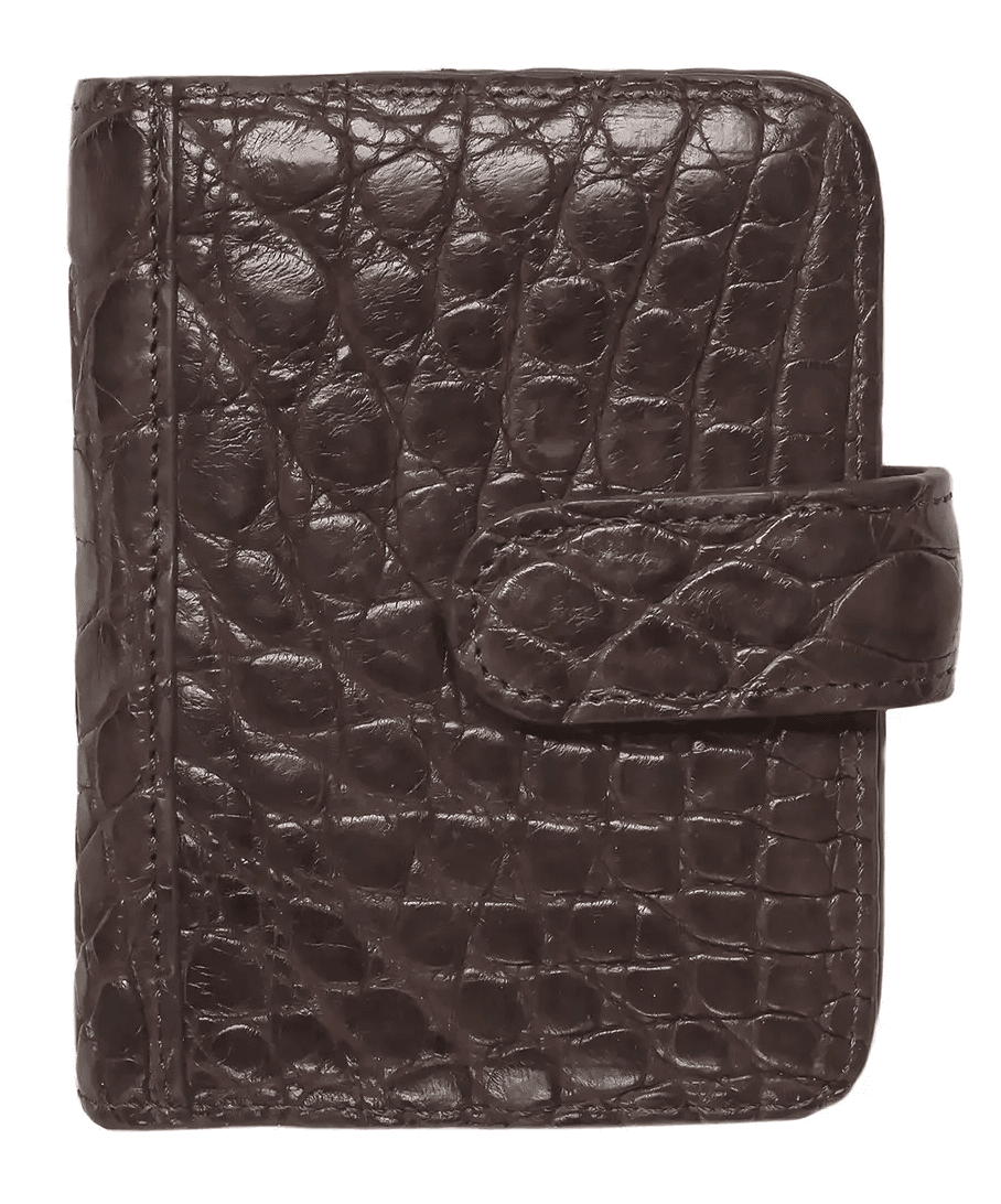 Візитниця зі шкіри крокодила Exotic Leather Коричневий (crc01_1)