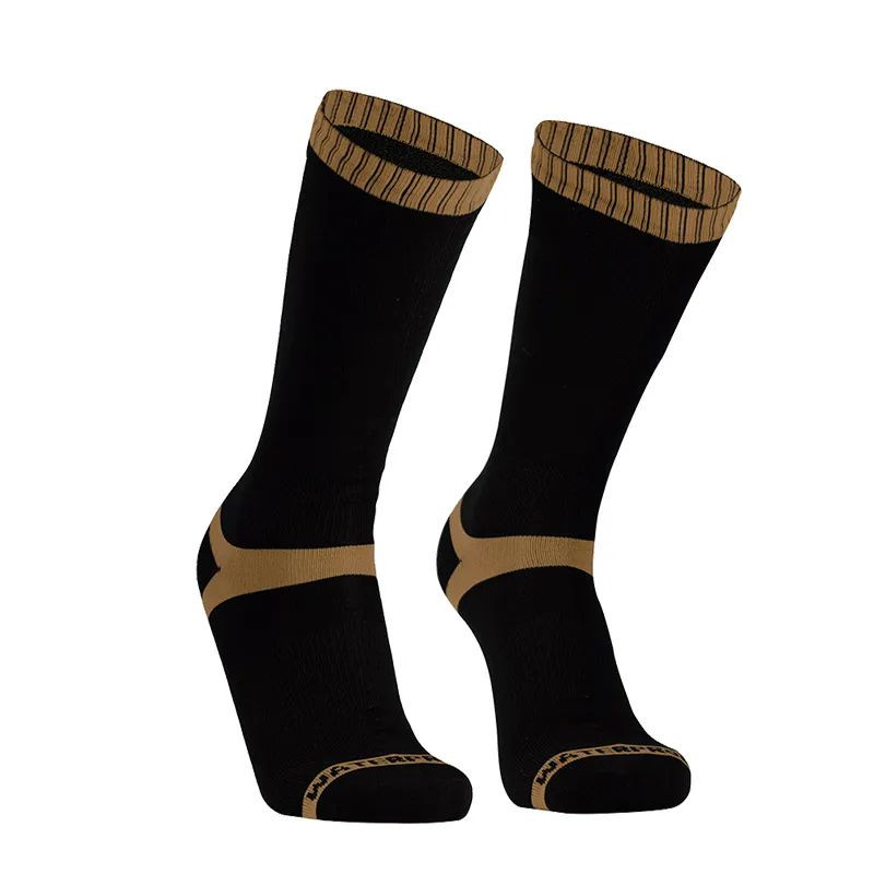 Шкарпетки водонепроникні Dexshell Hytherm Pro Socks, розмір S (36-38), чорні з коричневою смугою