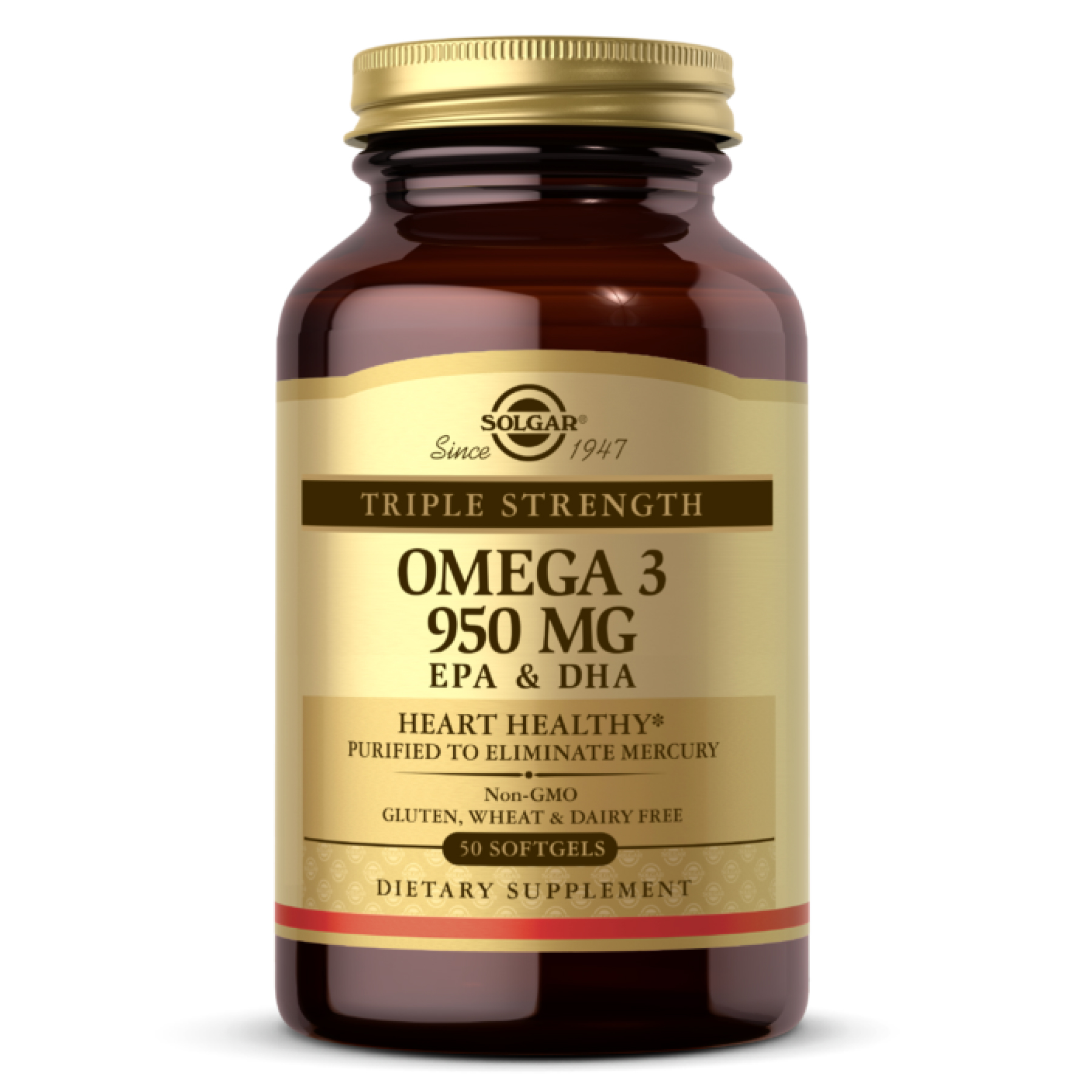 Triple Strength Omega-3 950 mg - 50 softgels (Затерта дата) — фото 1