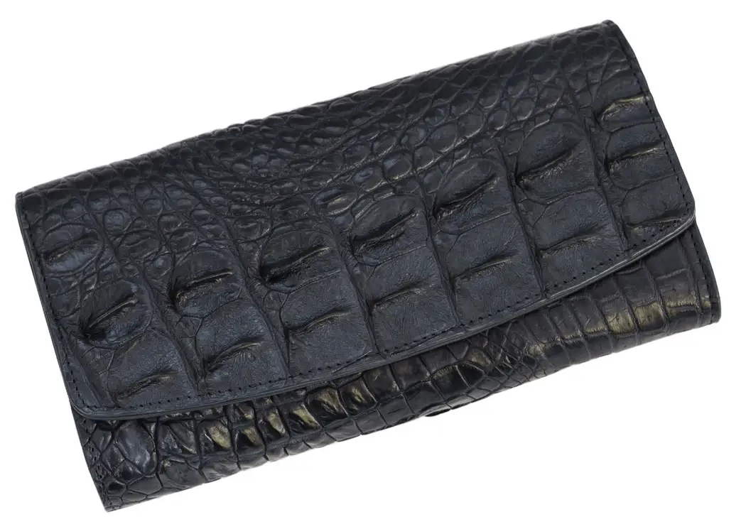 Гаманець зі шкіри крокодила Exotic Leather Синій (cw25_1) — фото 1