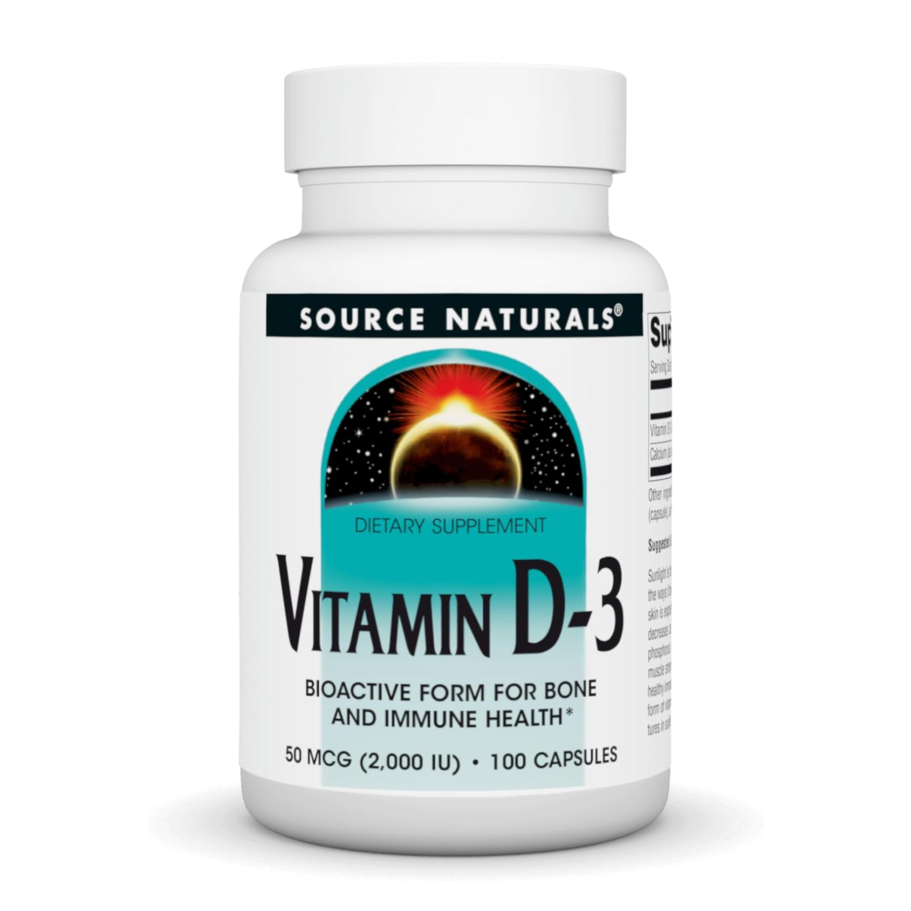 Vitamin D-3 2000 IU - 100 caps (Пошкоджена пломба) — фото 1