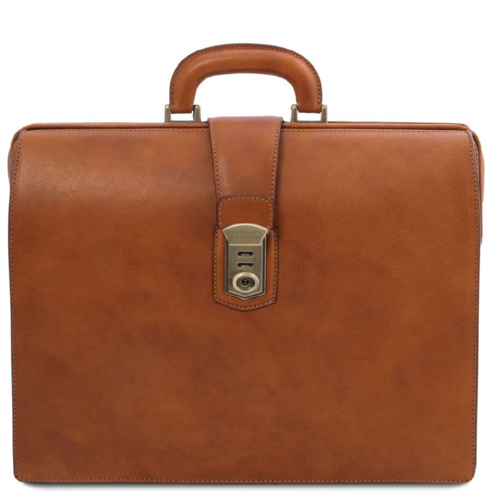 Кожаный мужской портфель саквояж Canova Tuscany TL142352 (Телесный)