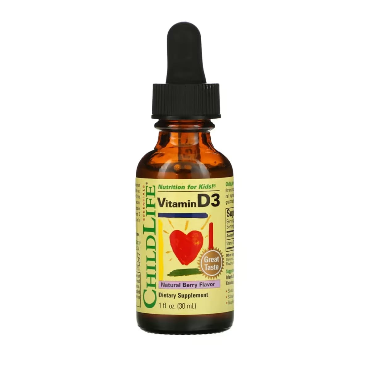 Vitamin D3 (Liquid) - 30ml Berry — фото 1