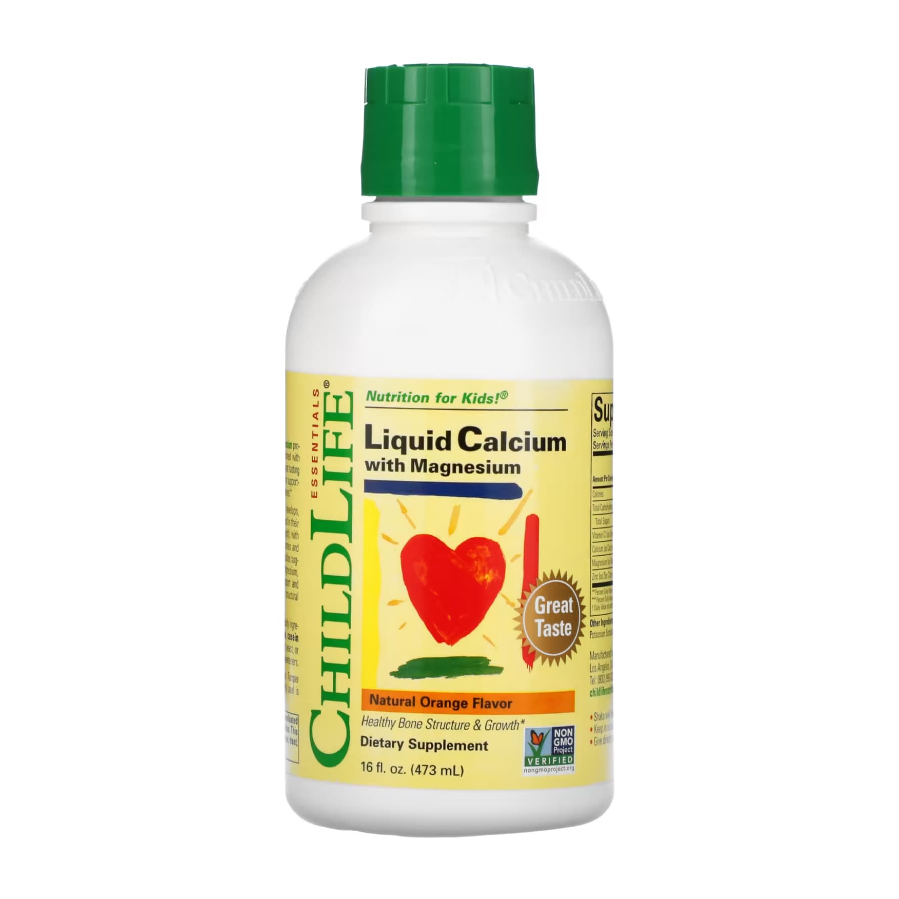 Calcium with Magnesium - 473 ml Orange (16 fl oz) (До 03.26) — фото 1