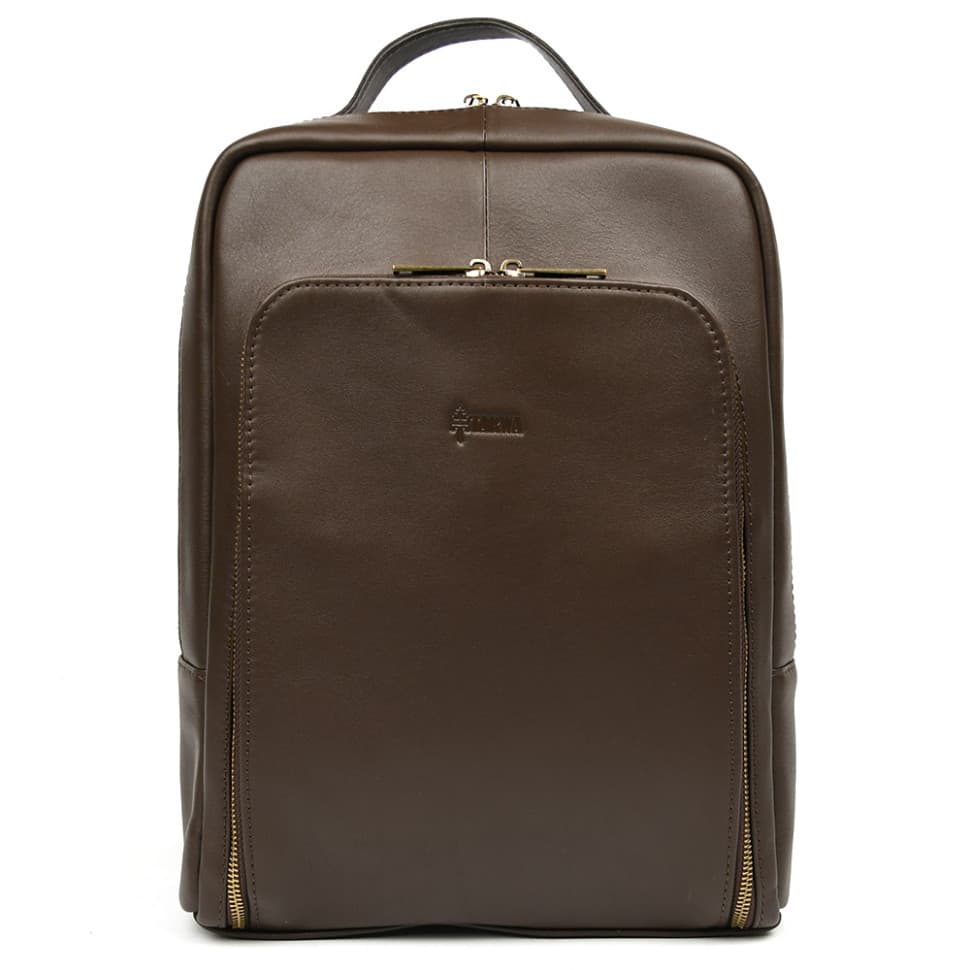 Деловой кожаный рюкзак для ноутбука 14" GC-1239-4lx TARWA