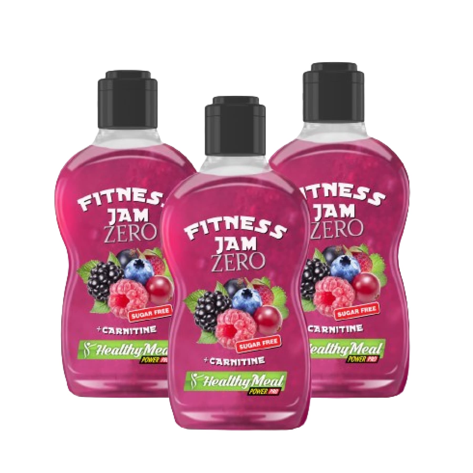 Fitnes Jam без сахара + L-карнитин, 200 г, Лесные ягоды