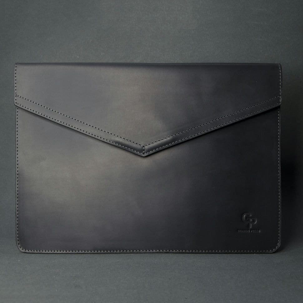 Чехол для MacBook 12" кожа Crazy Horse ,чорный