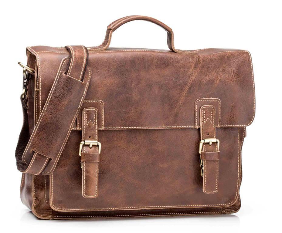 Мужской кожаный портфель TIDING BAG G8870B