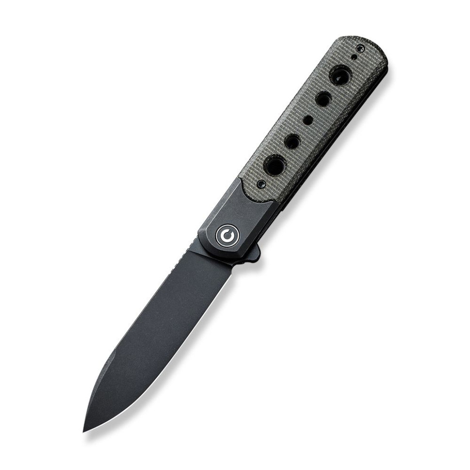 Ніж складаний туристичний Civivi Banneret, (8.8 см) Nitro-V / Stainless & Micarta чорний — фото 1