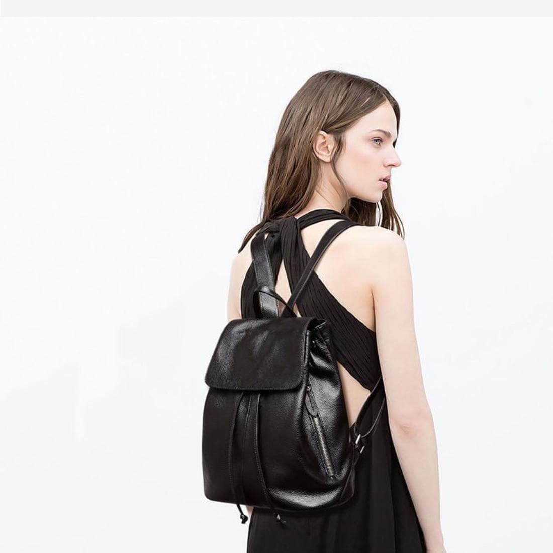Шкіряний жіночий невеликий рюкзак Olivia Leather F-FL-NWBP27-1025A