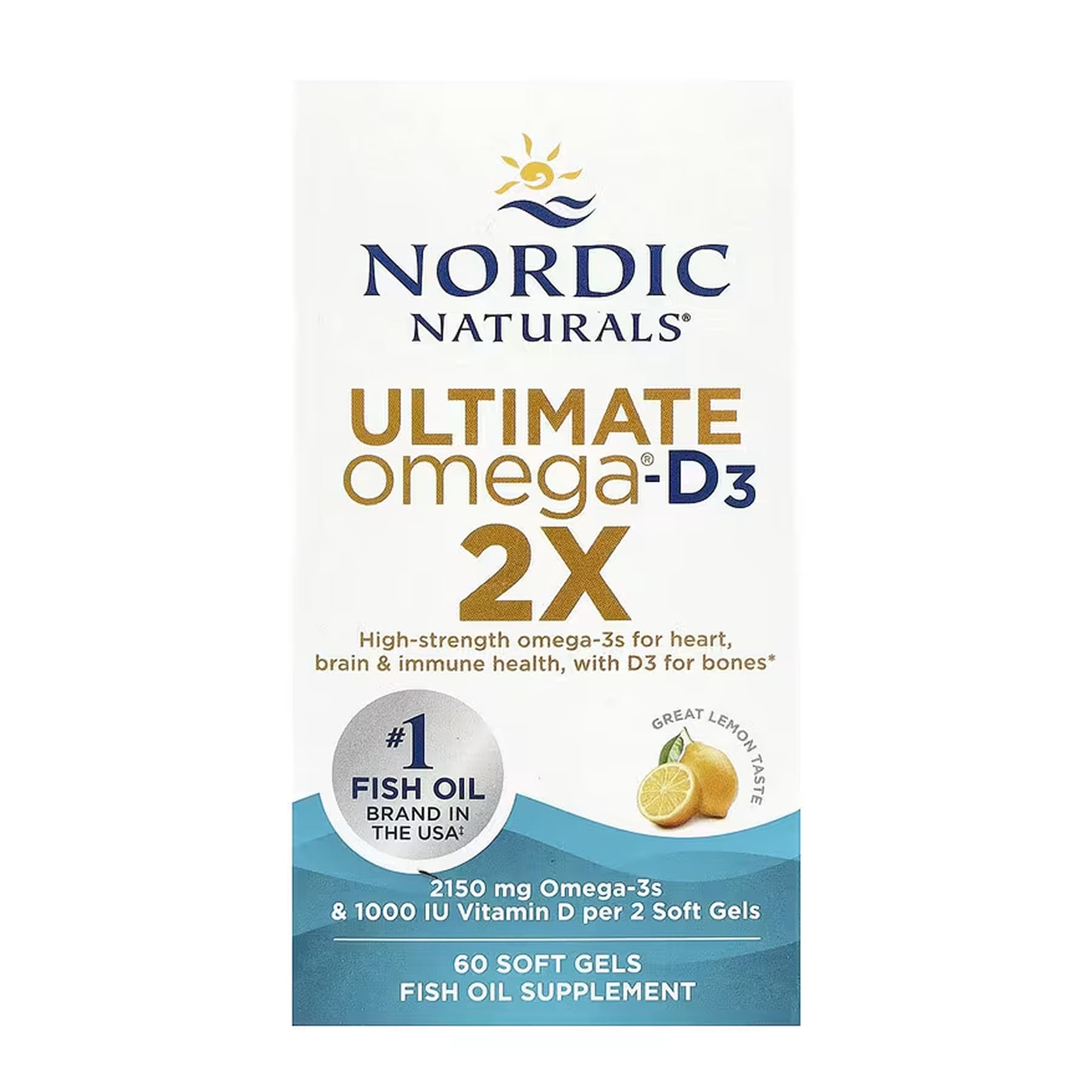 Ultimate Omega 2X D3 - 60 softgels — фото 1
