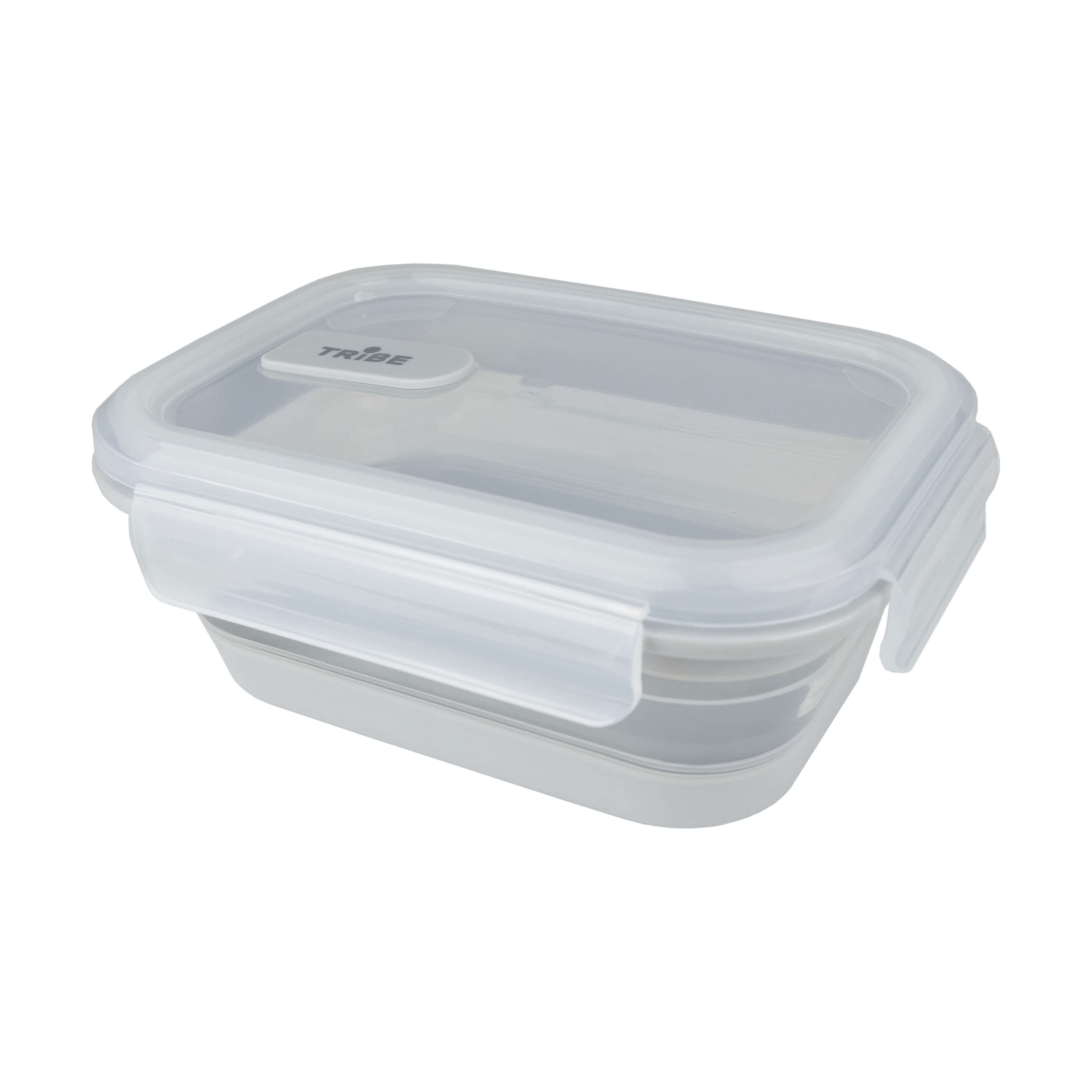Контейнер Tribe Collapsible Container 800 мл силіконовий T-FF-0028, grey — фото 1