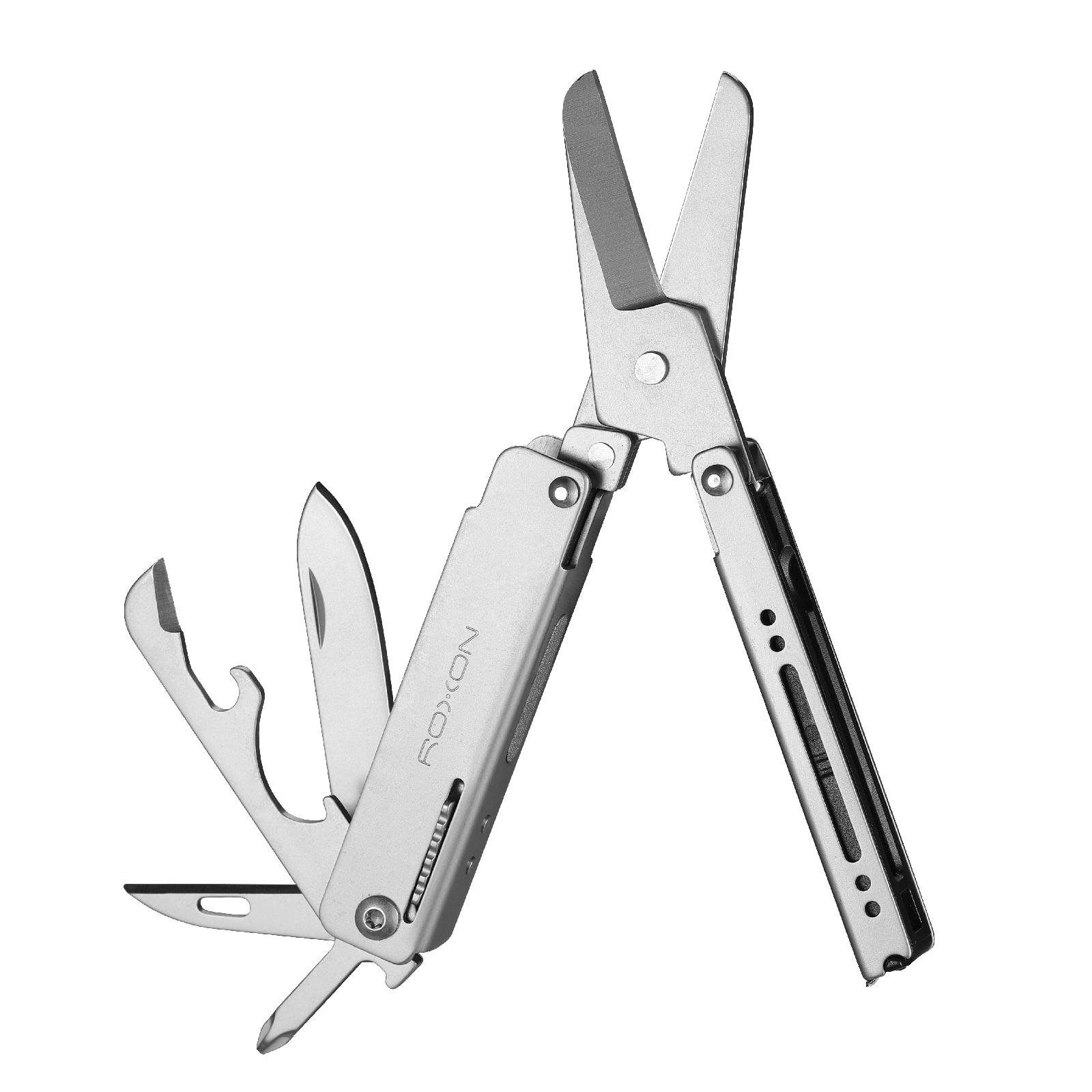 Мини мультитул Roxon M3 со сменными битами, серый