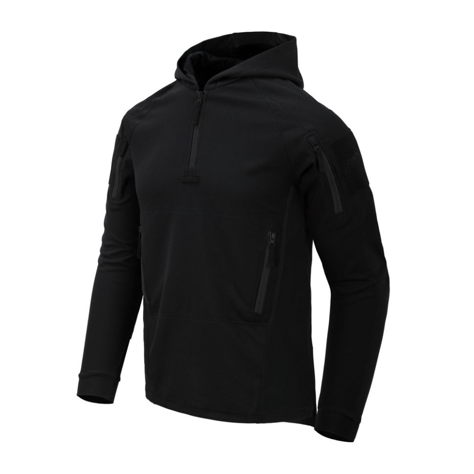 Кофта тактическая Helikon-Tex RANGE HOODIE - TopCool, черный, размер XXL