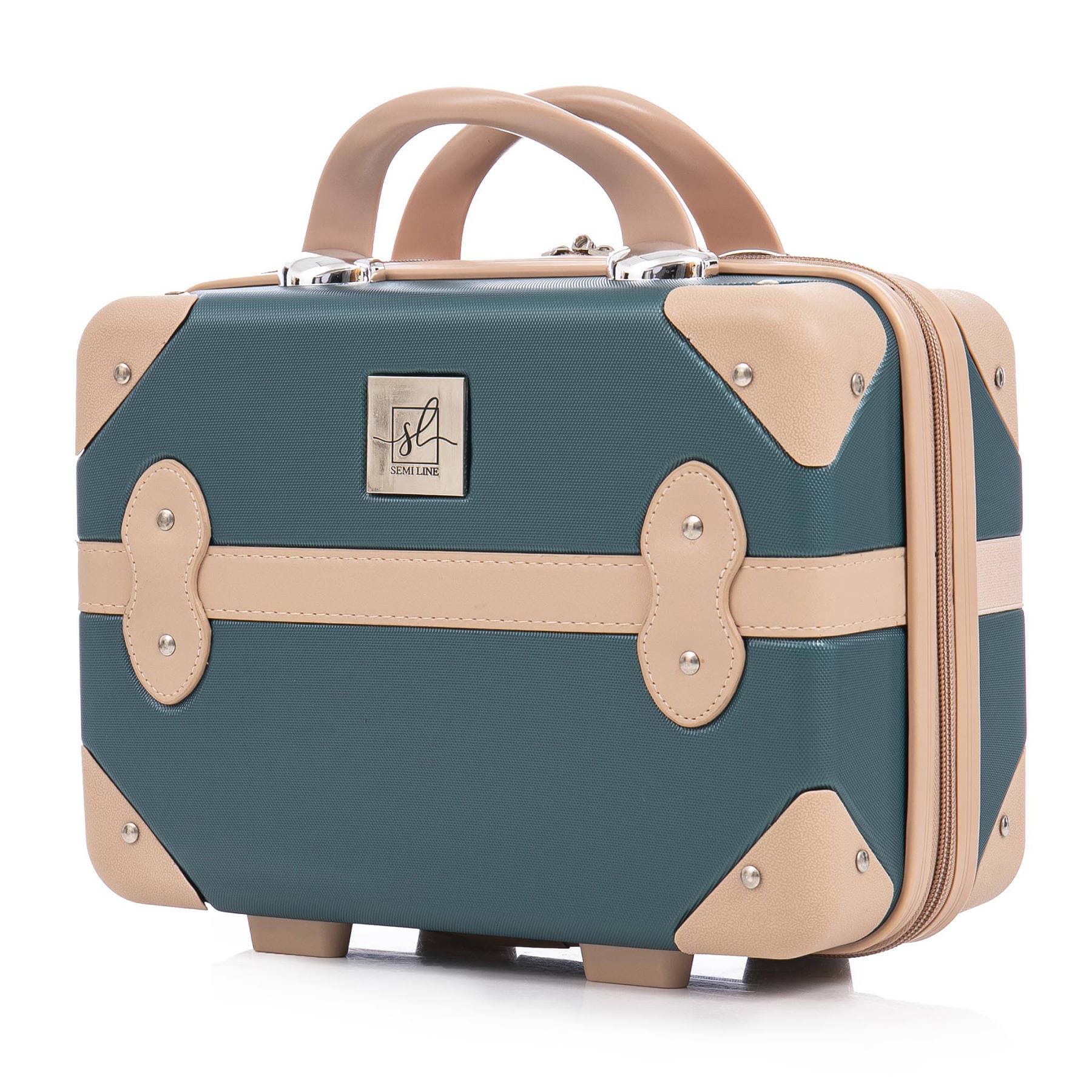 Бьюті-кейс Semi Line 10L Green-Navy (T5838-1)