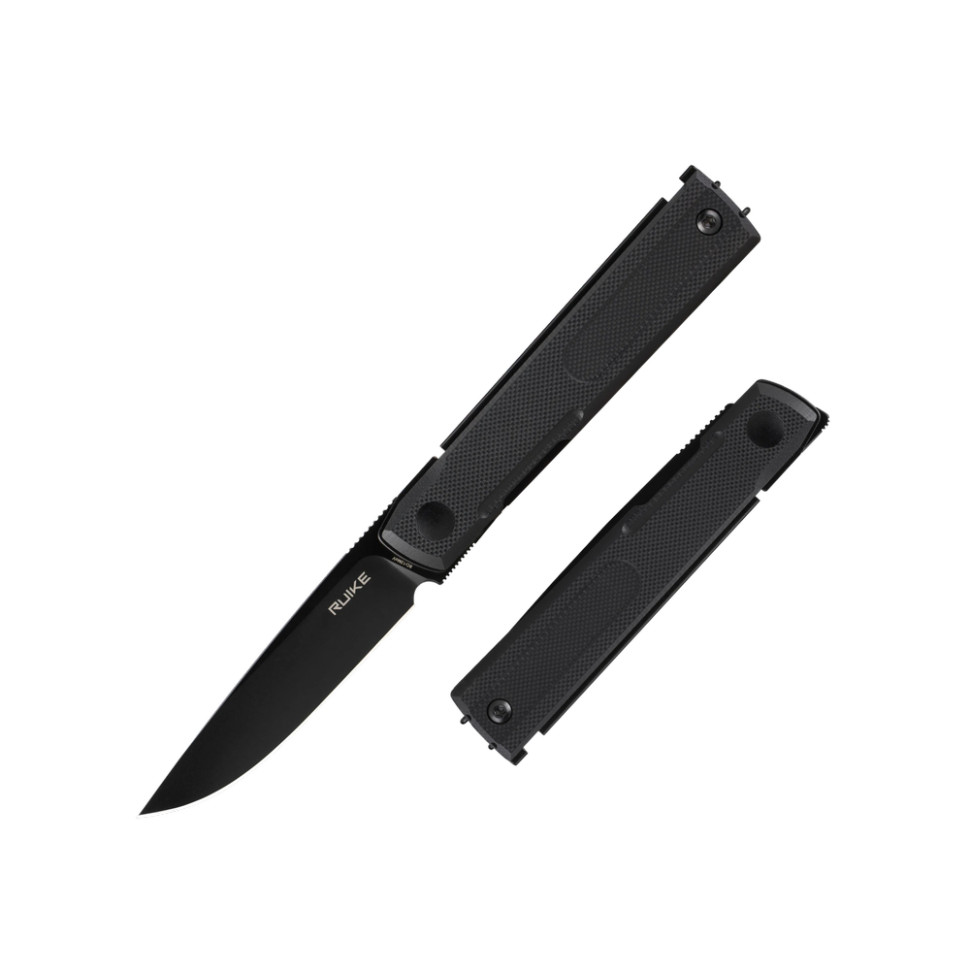 Ніж складаний кишеньковий Ruike D712-B, (7.7 см) 8Cr13MoV / G10 чорний