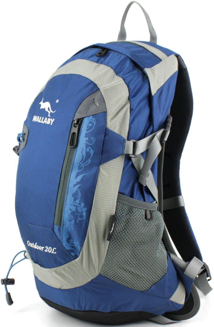 Велорюкзак Wallaby з велоспиною 20 л синій