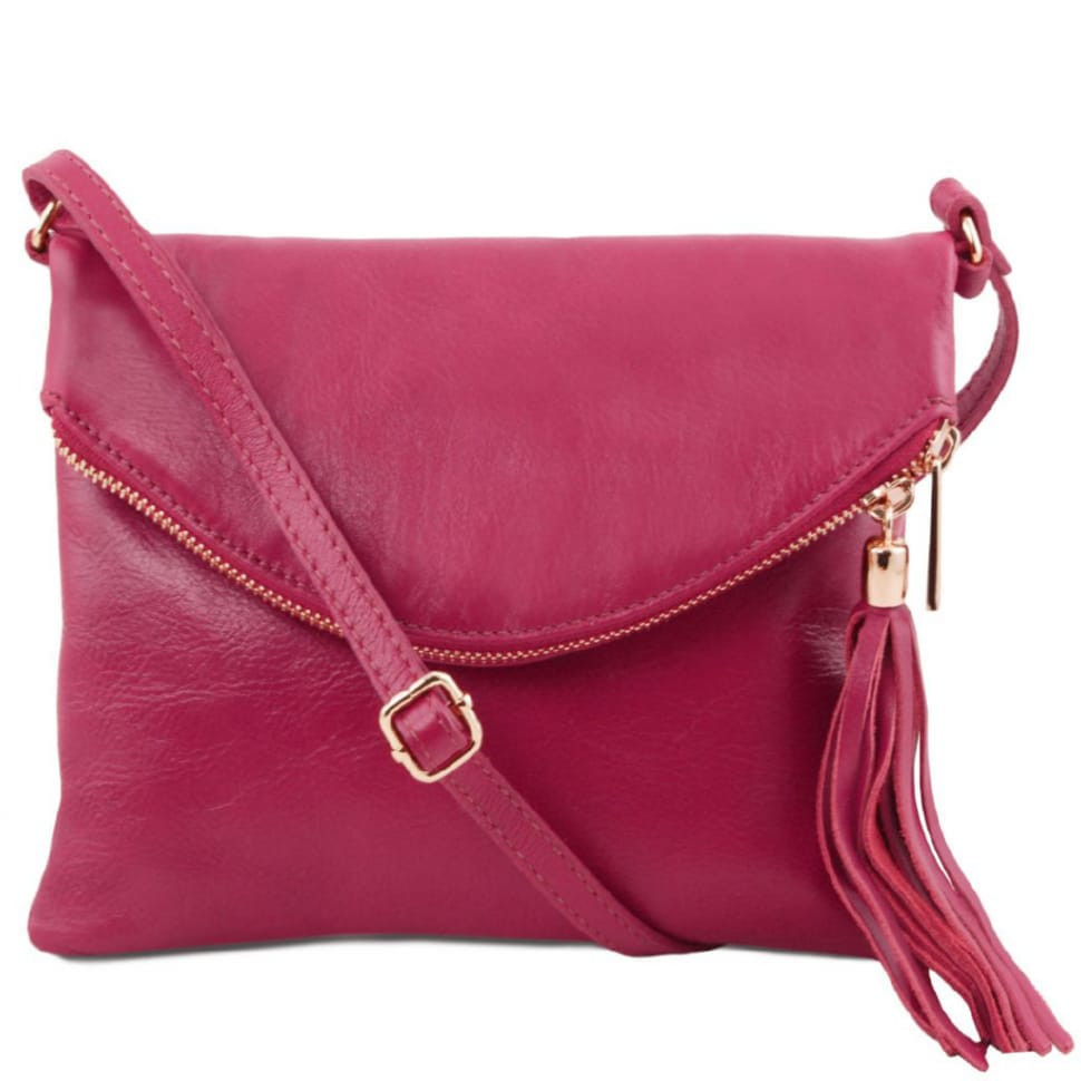 Женская кожаная сумка Tuscany Leather Young Bag TL141153 (Фуксия) — фото 1