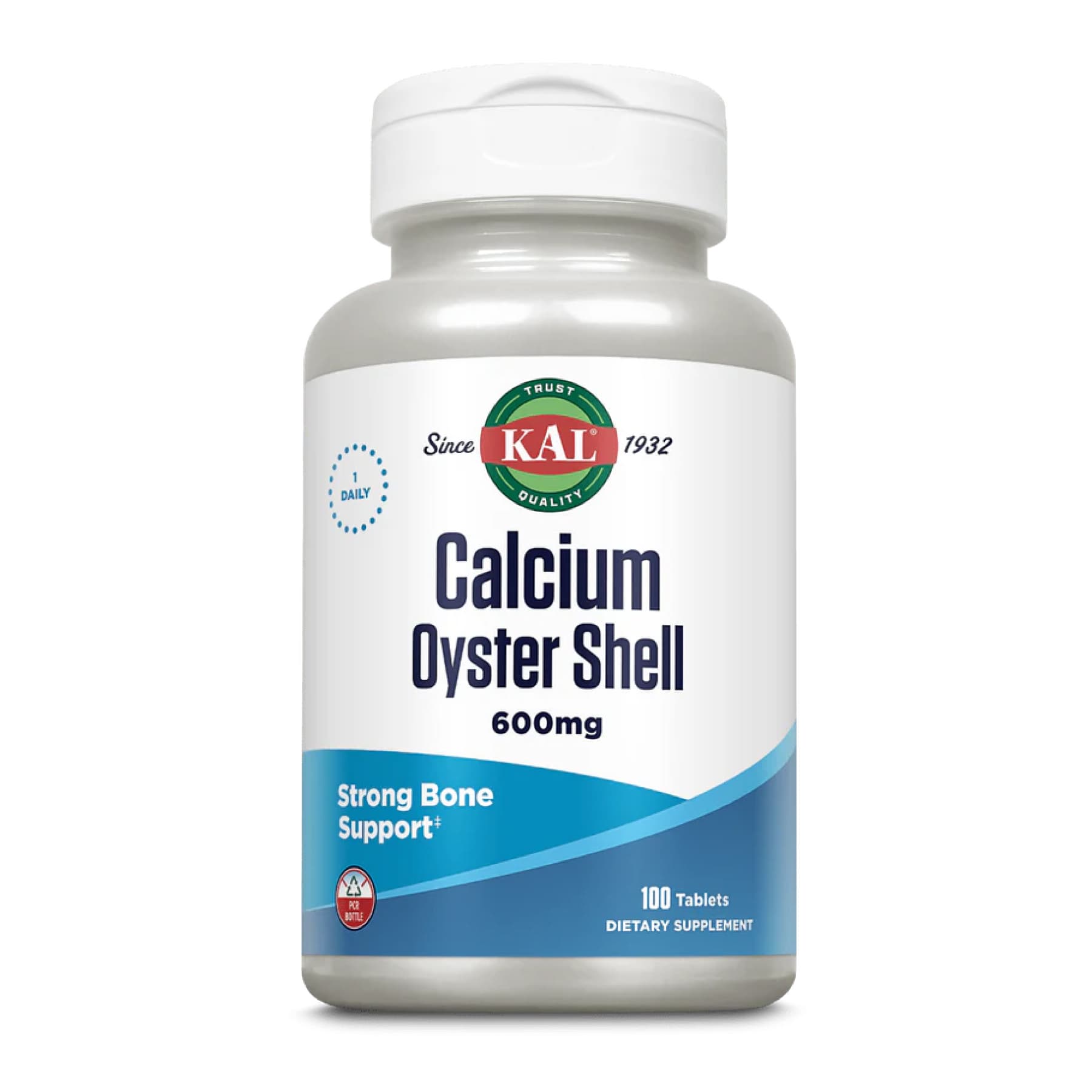 Calcium Oyster Shell 600mg - 100 tabs — фото 1