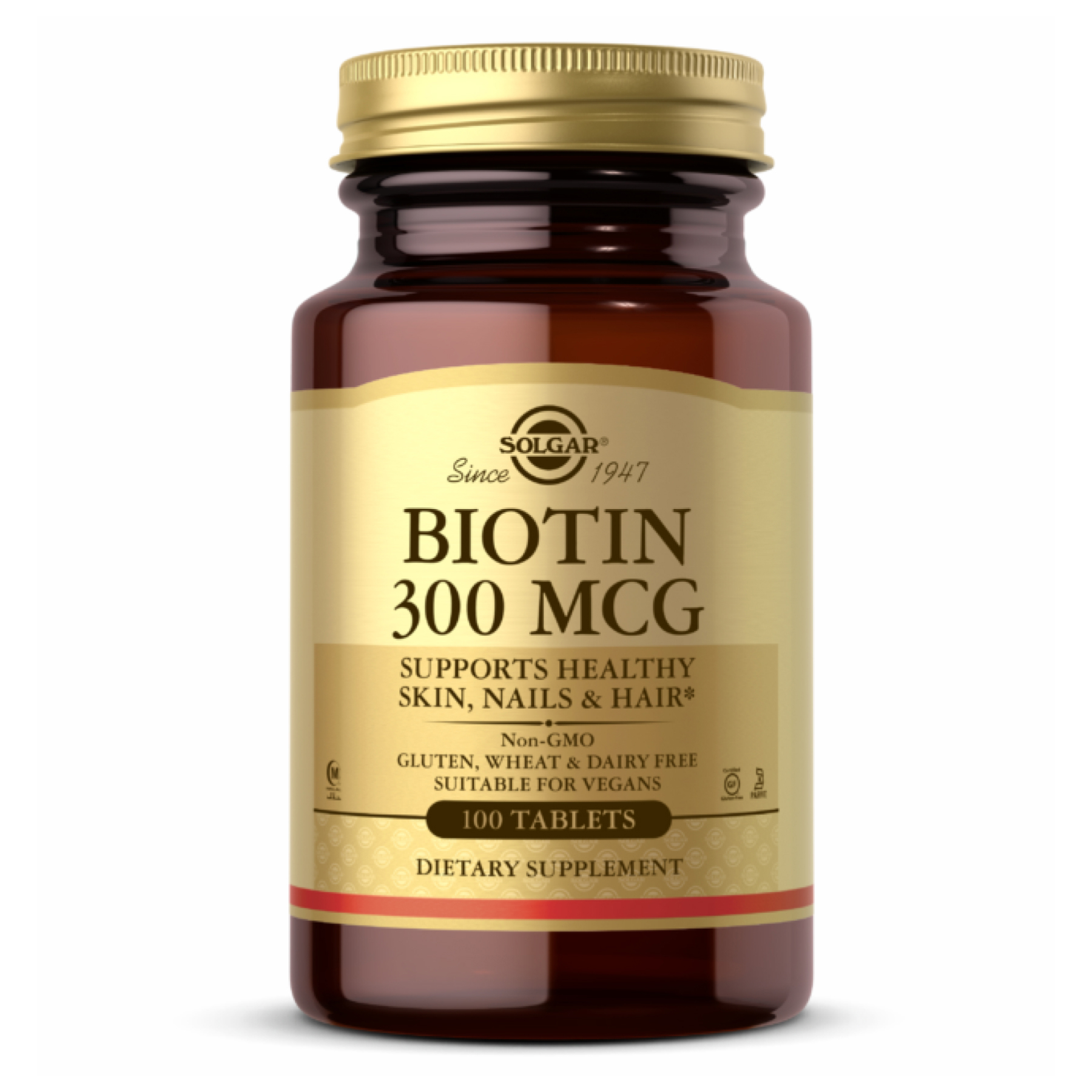 Biotin 300 mcg - 100 Tabs (До 12.26) — фото 1