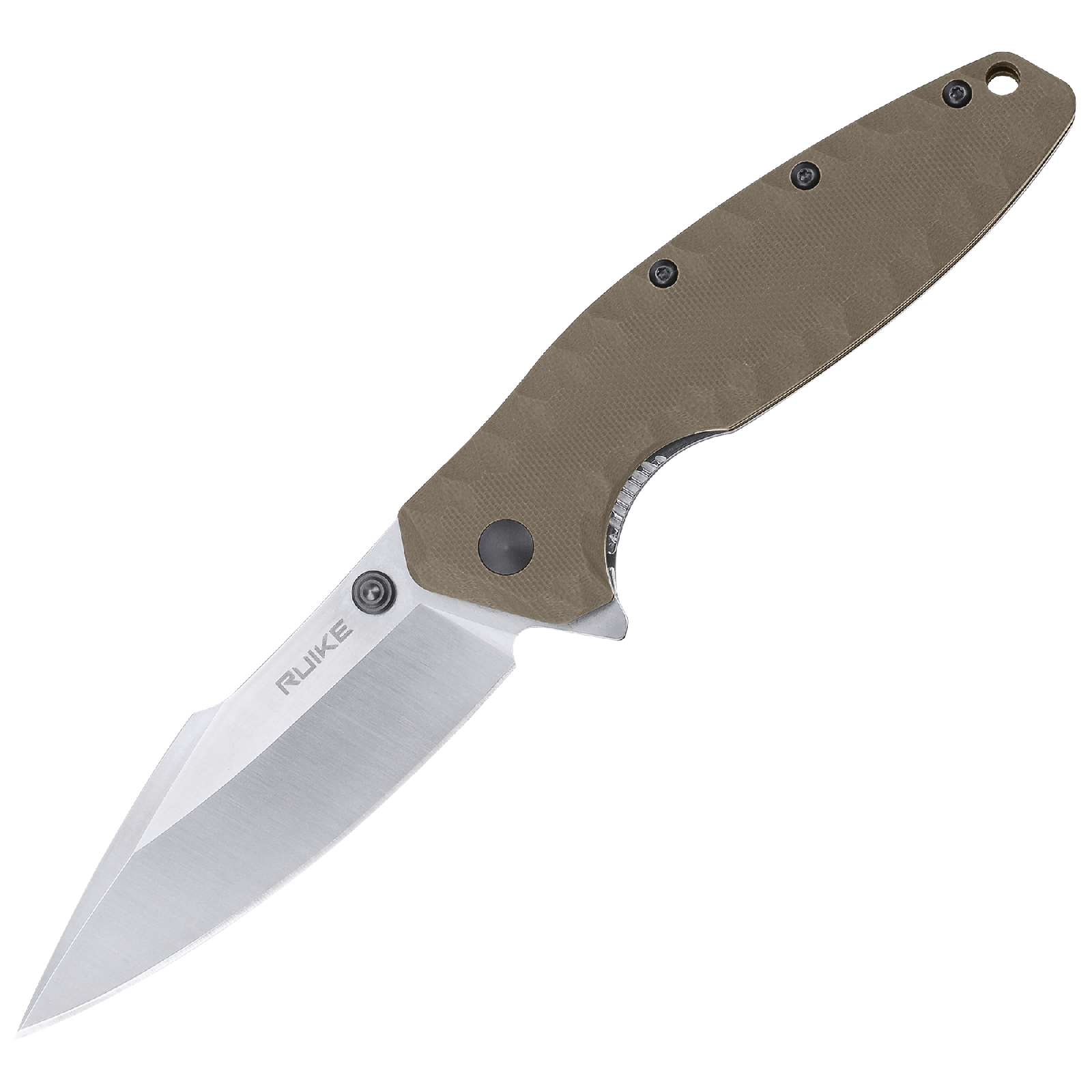 Ніж складаний туристичний Ruike P843-W, (9 см) 12C27 / G10 помаранчевий