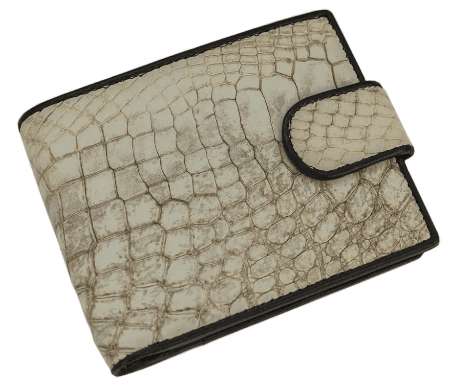 Гаманець зі шкіри крокодила Exotic Leather Білий (cw 34_5)