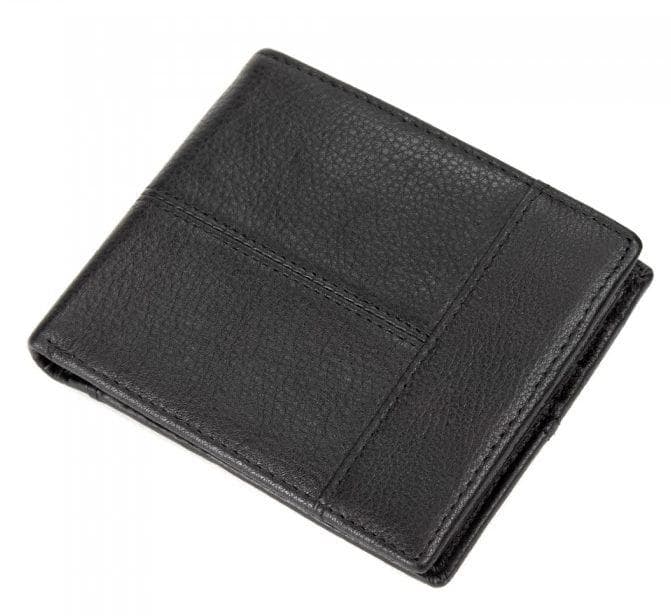 Кожаное мужское портмоне Tiding Bag черный