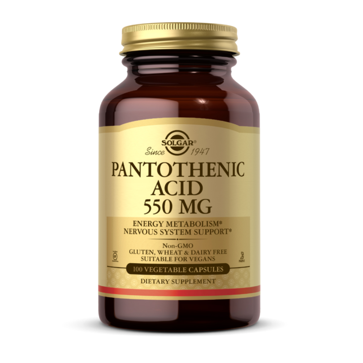 Pantothenic Acid 550mg - 100 vcaps (До 06.26) — фото 1