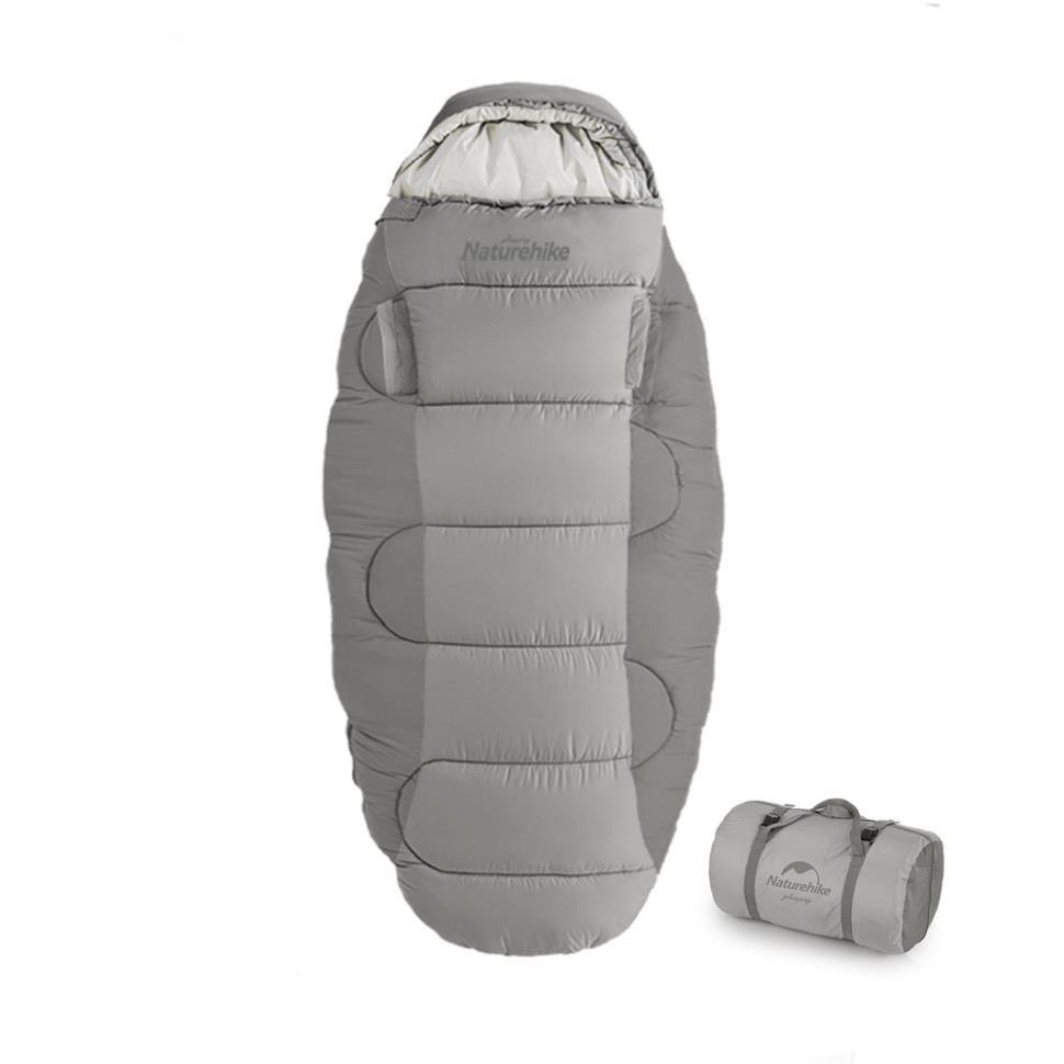 Спальний мішок овальний Naturehike PS300 CNK2350WS026, сірий