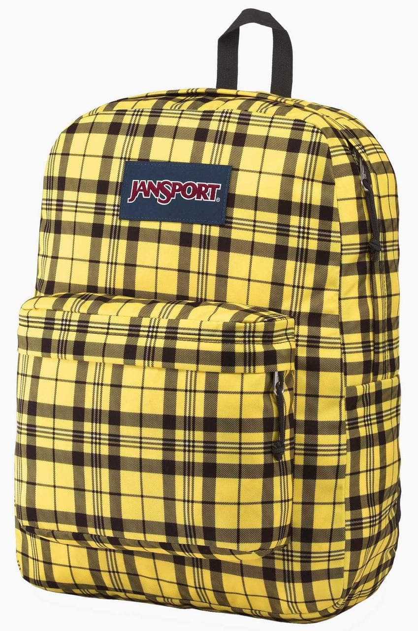 Городской рюкзак 25L Jansport Superbreak желтый в клетку