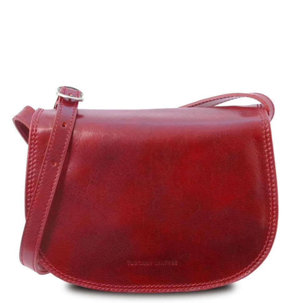 Женская кожаная сумка Leather Isabella Tuscany TL9031 (Красный) — фото 1