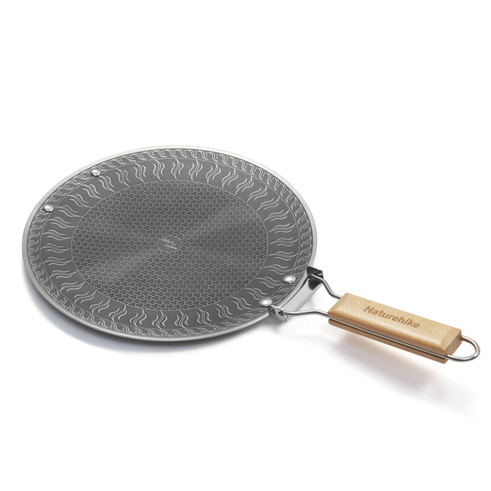 Сковорода з нержавіючої сталі зі складаною ручкою Naturehike CNK2550CF011, 29,5 х 29,5 см