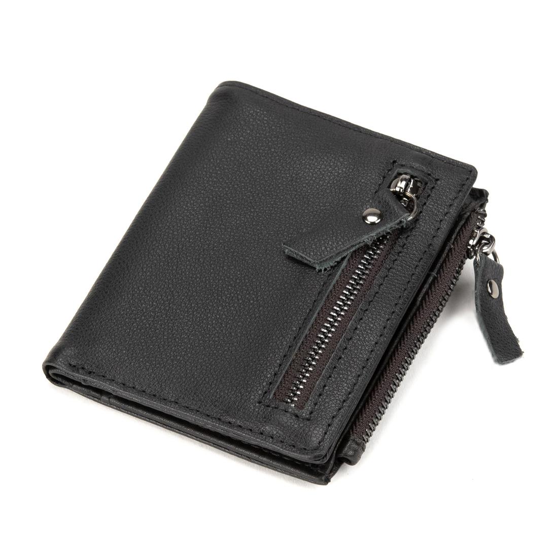 Мягкое кожаное портмоне на кнопке Tiding Bag M39-FA852A