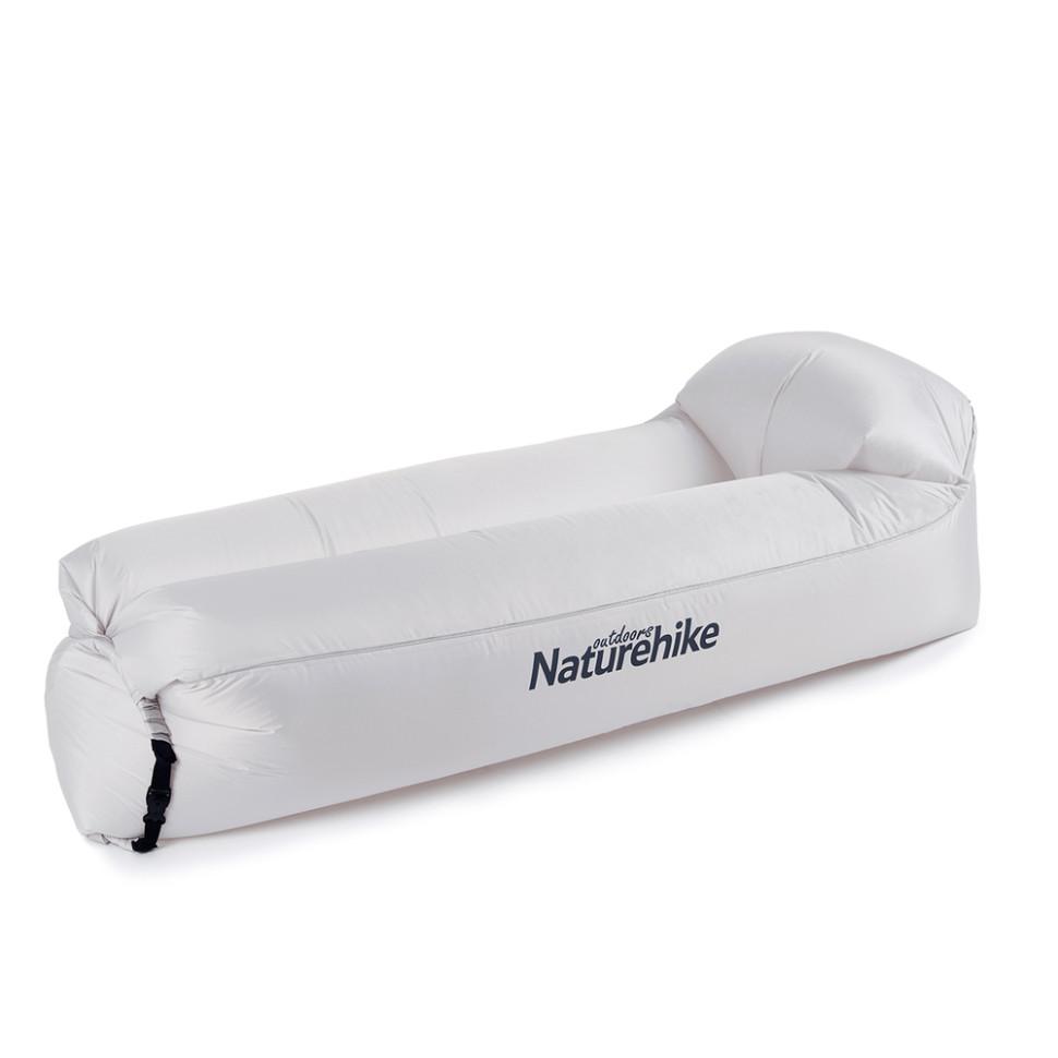Матрац, ламзак надувний Naturehike NH20FCD06, 180х70х52 см, сірий, має чохол-рюкзак — фото 1