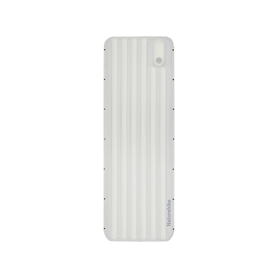 Матрац туристичний надувний одномісний Naturehike CNK2450WS034, 198х68х9.5 см, білий, для кемпінгу із мішком для надування