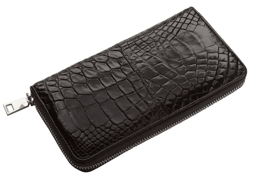 Гаманець Exotic Leather з натуральної шкіри крокодила Коричневий (cw 82)