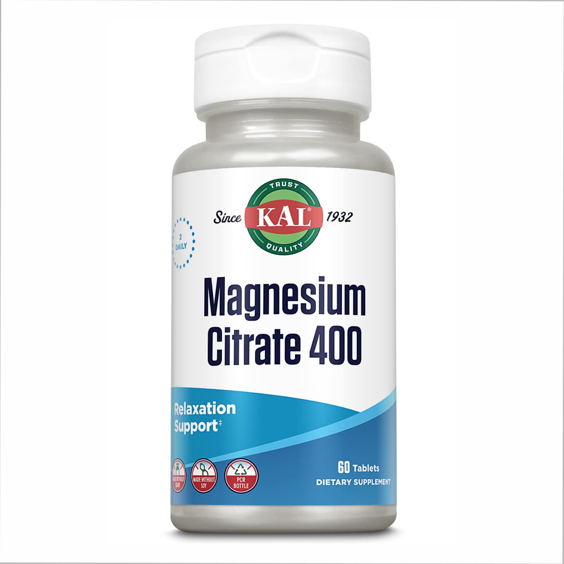 Magnesium Citrate 400mg - 60 tabs (Пошкоджена банка) — фото 1