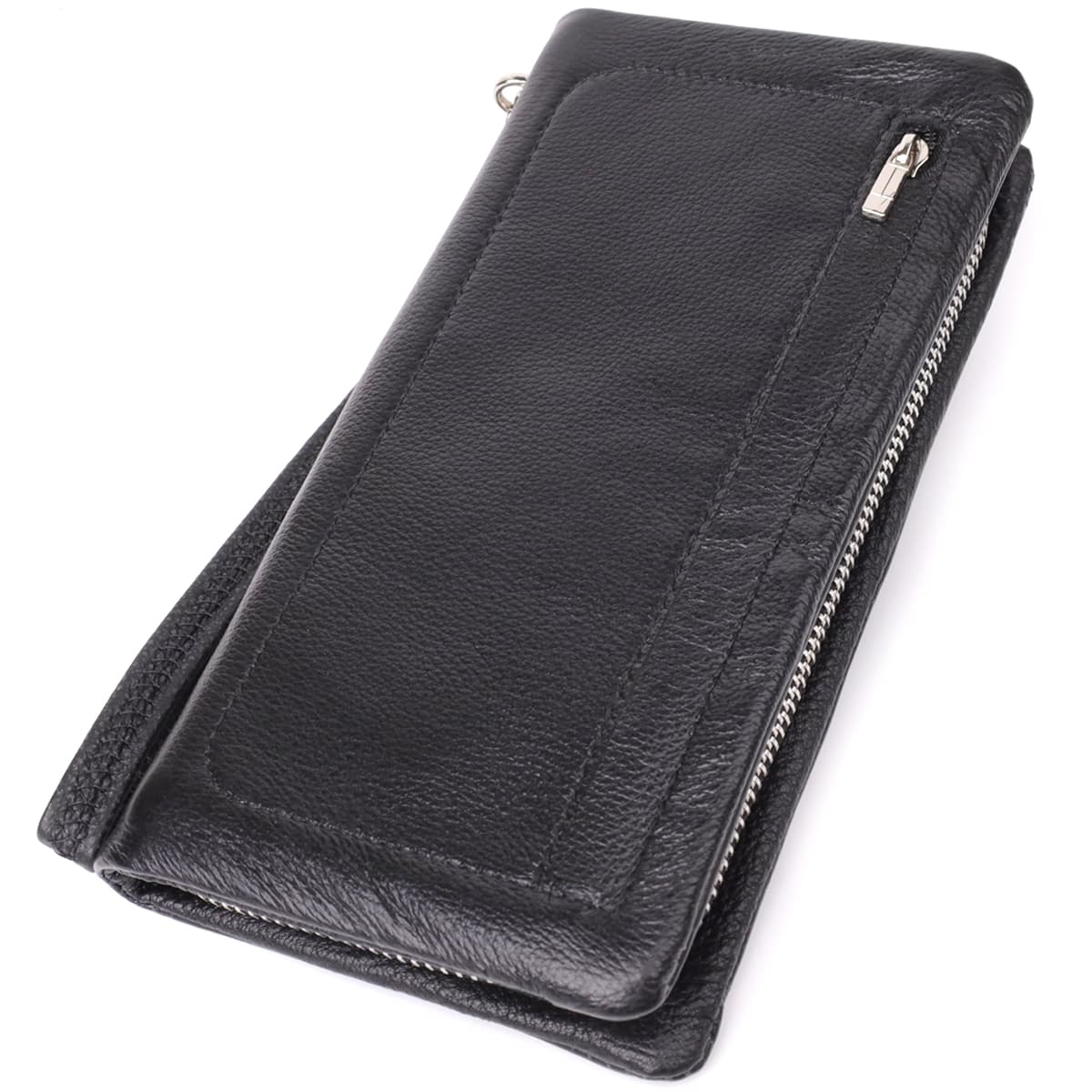 Жіночий шкіряний гаманець-клатч із відділенням під телефон ST Leather 23101 Чорний