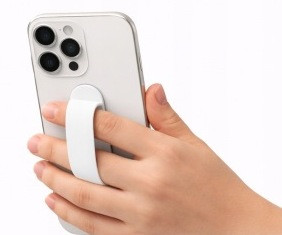 Тримач для пальця смартфона LAB31 Finger Grip з функцією підставки білий — фото 1
