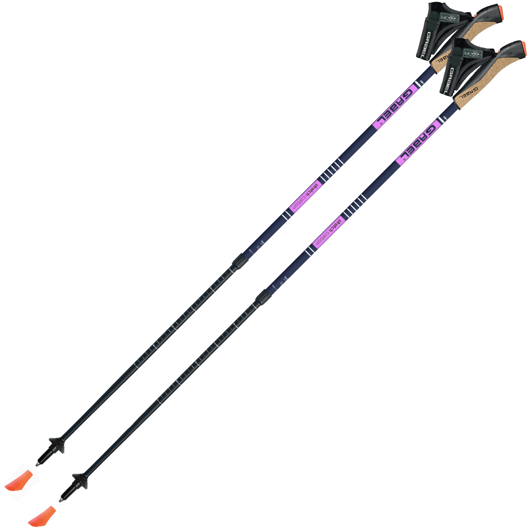 Палиці для скандинавської ходьби Gabel Stretch Carbon Lilac (7008352650000) — фото 1