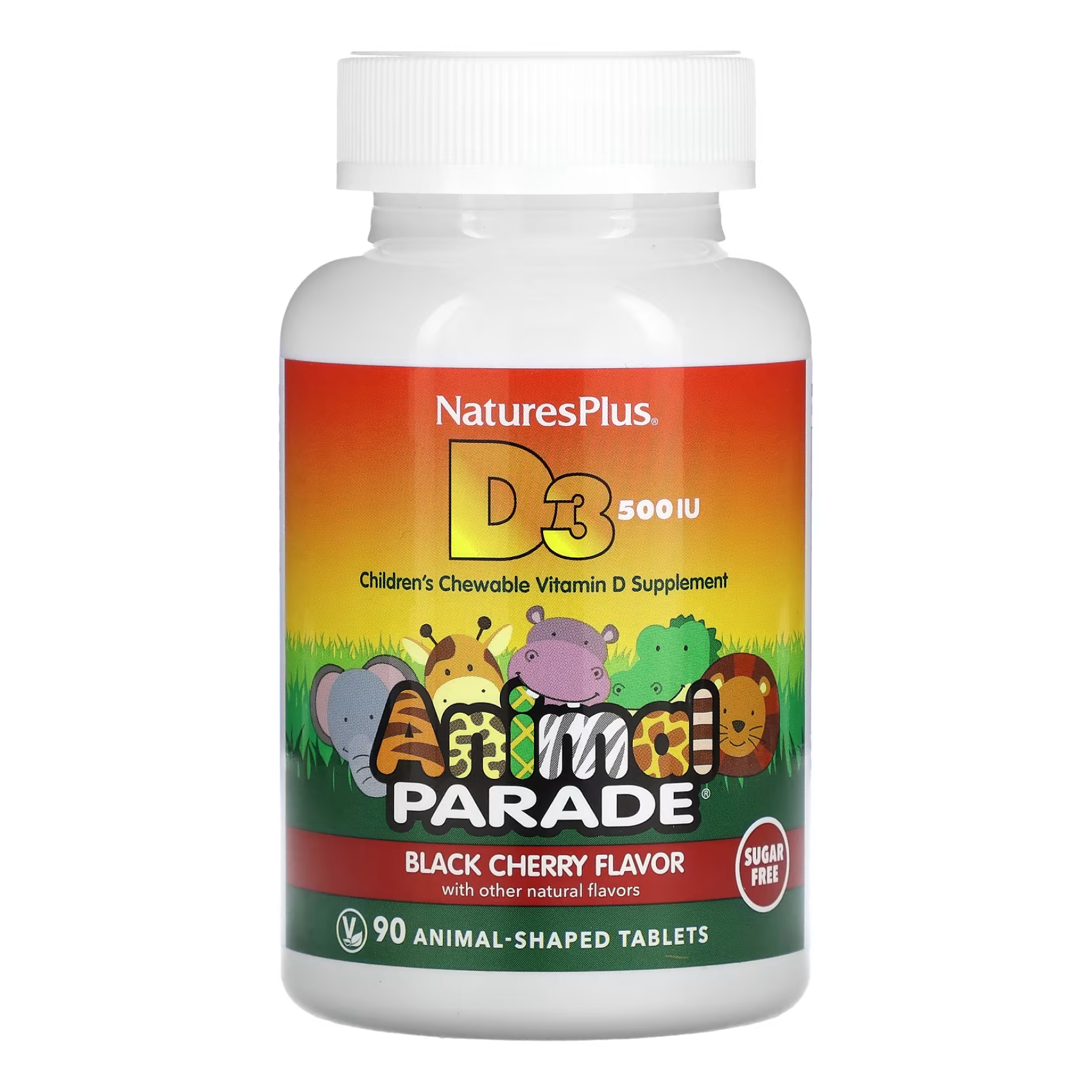 Kids Vit D3 Chewable Sugarfree 500 IU - 90 tabs (До 12.26) — фото 1