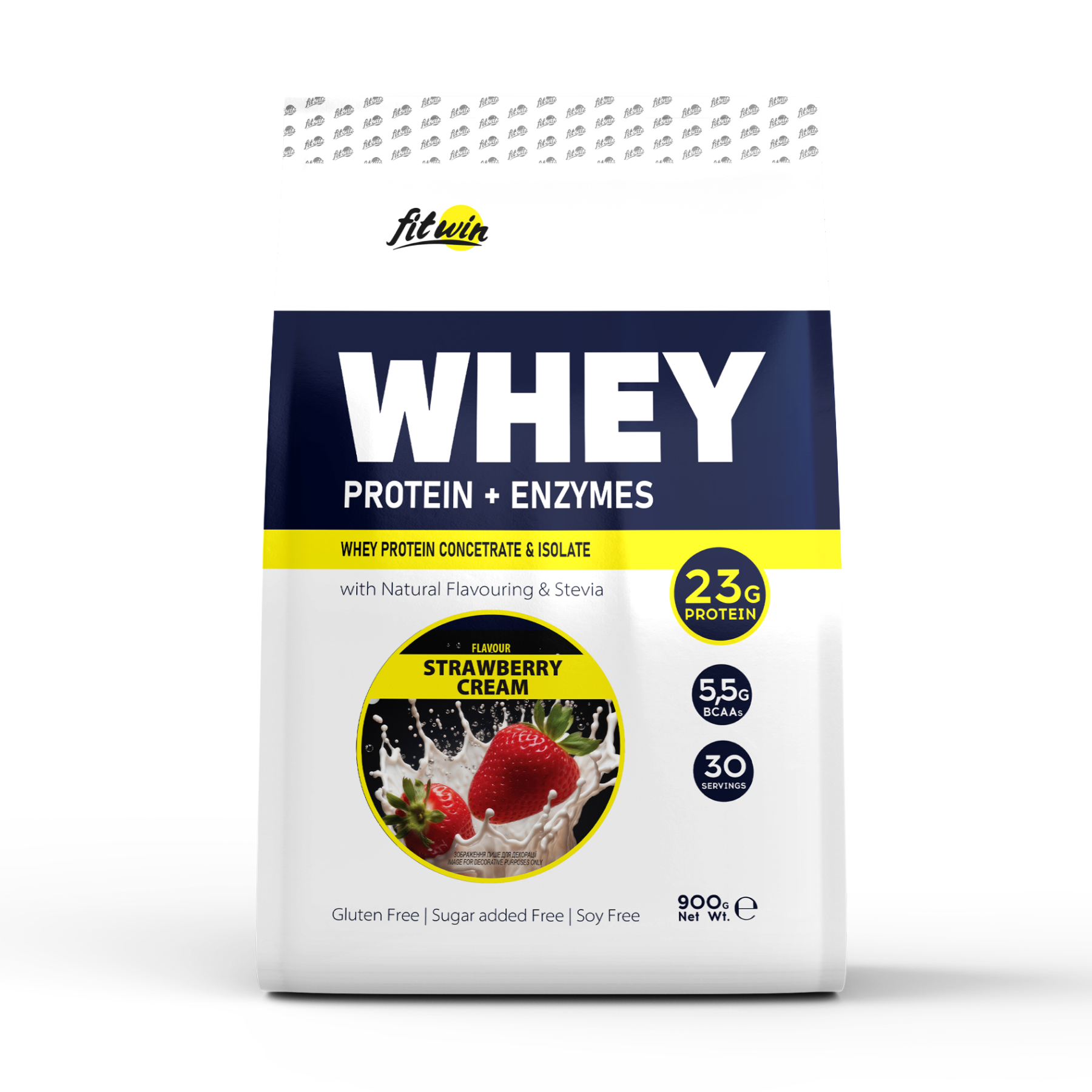 Whey - 900g Strawberry Cream (Повреждена упаковка) — фото 1
