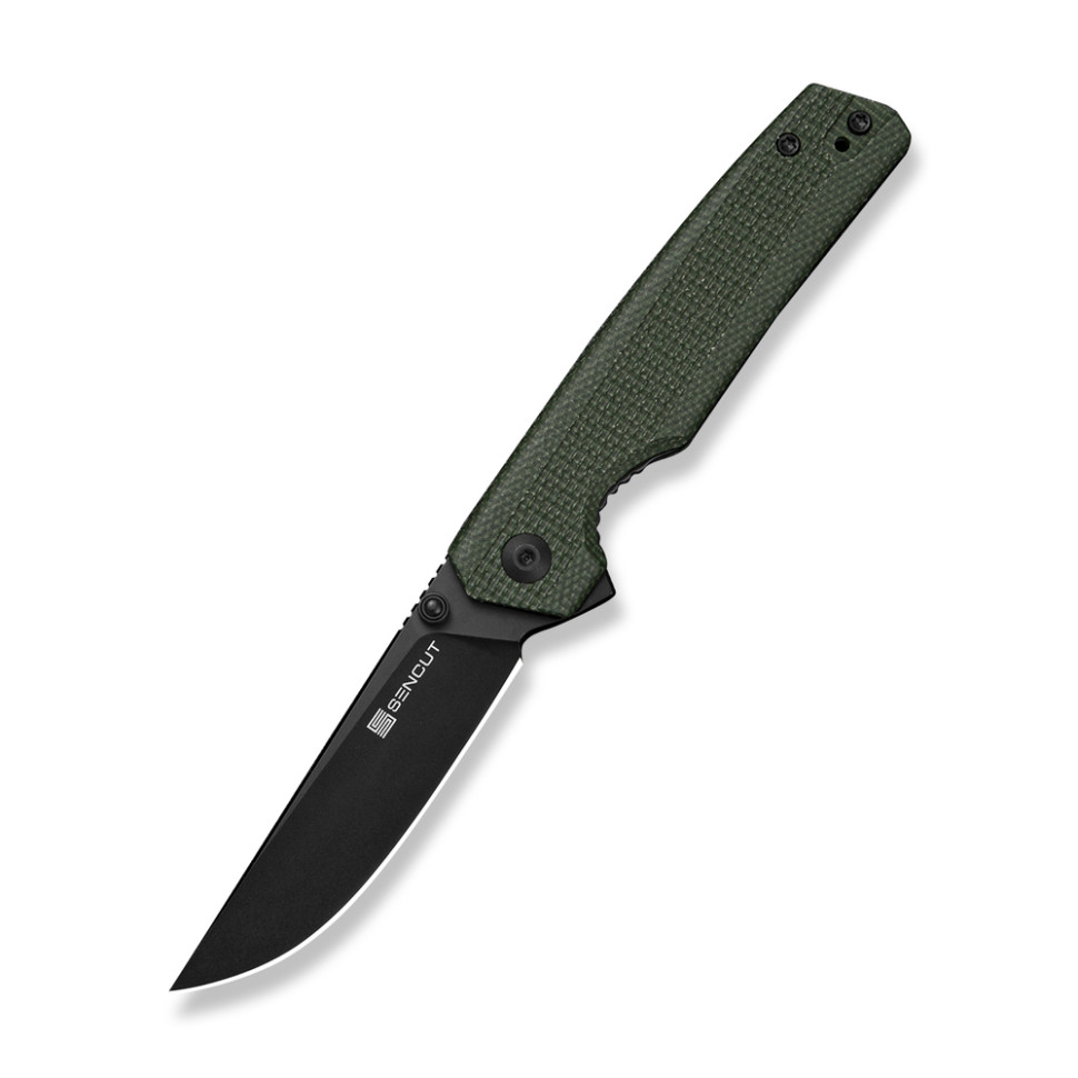Ніж складаний кишеньковий Sencut Stria, (7,9 см) D2 / Micarta зелений — фото 1